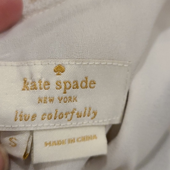 Kate Spade sleeveless floral top w/ silk under layer - Picture 7 of 8